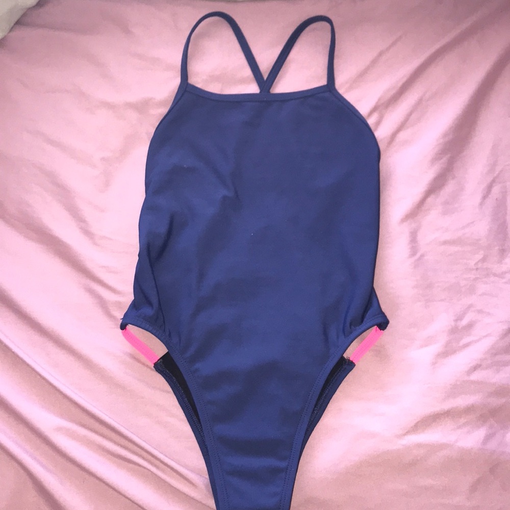 NAVY/HOT PINK NICO JOLYN ONESIE
